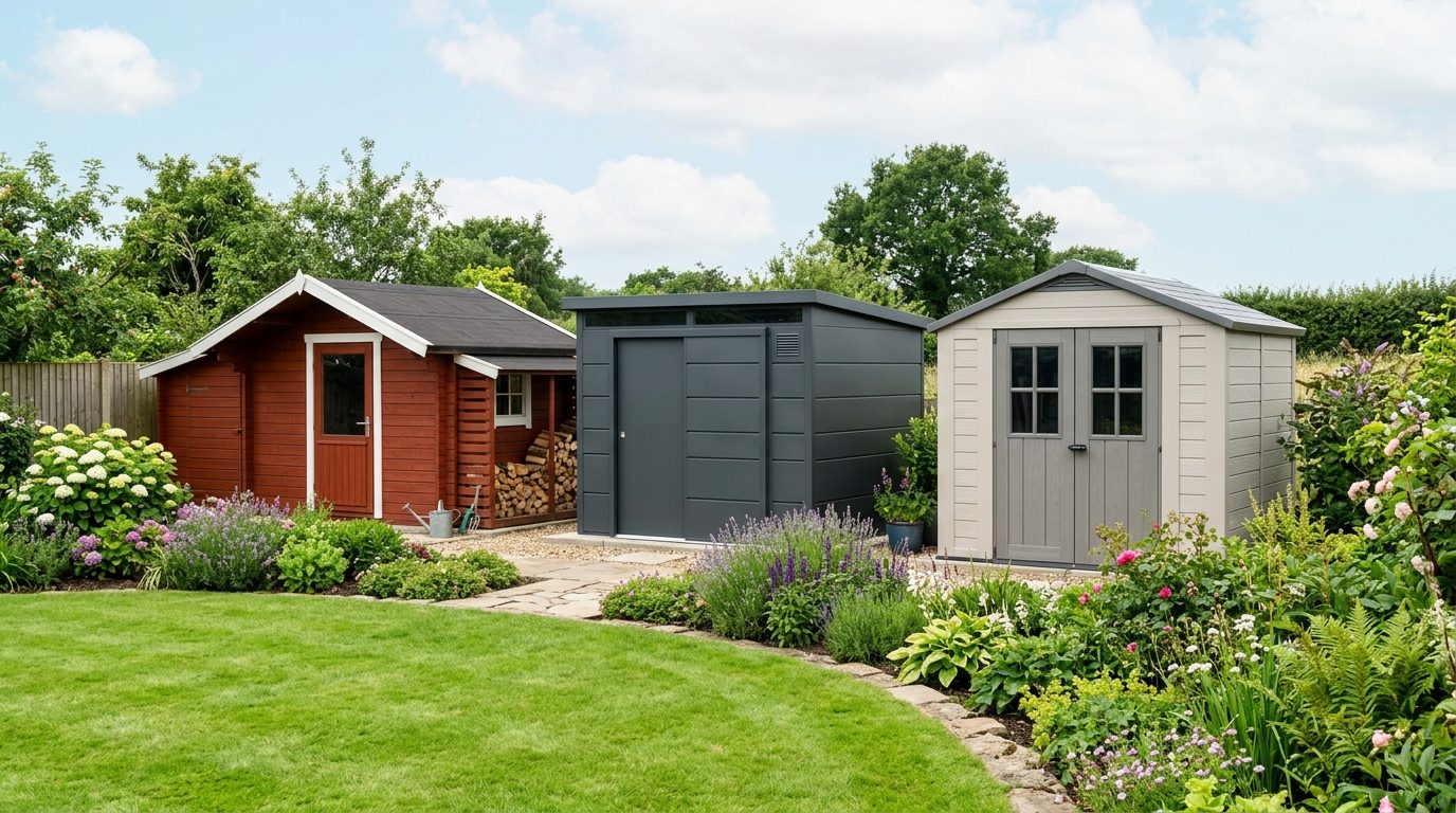 Quel matériau choisir pour son abri de jardin ? Comparatif complet