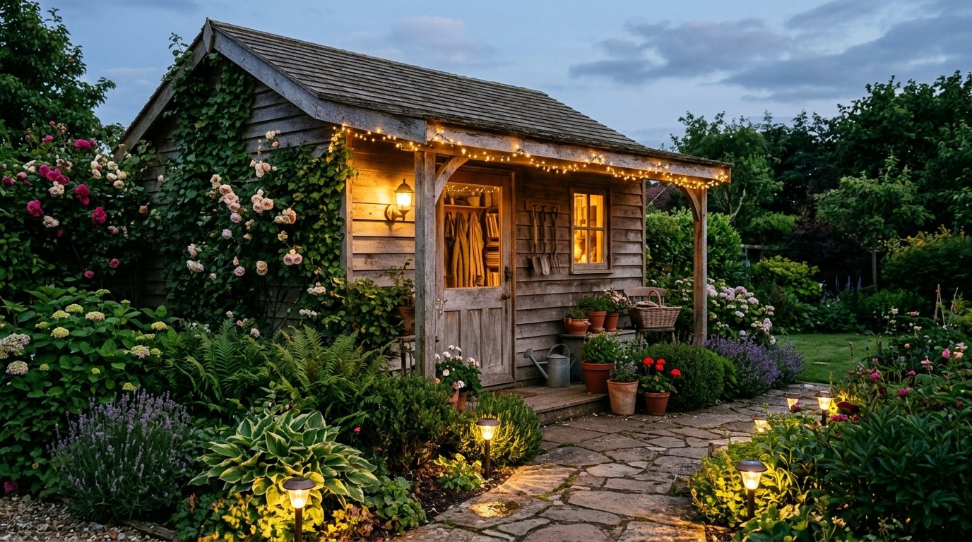 Éclairage et abri de jardin : des solutions pratiques et élégantes