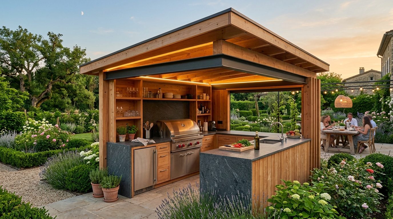 Cuisiniste haut de gamme à Lyon : prolonger l’art de vivre vers le jardin