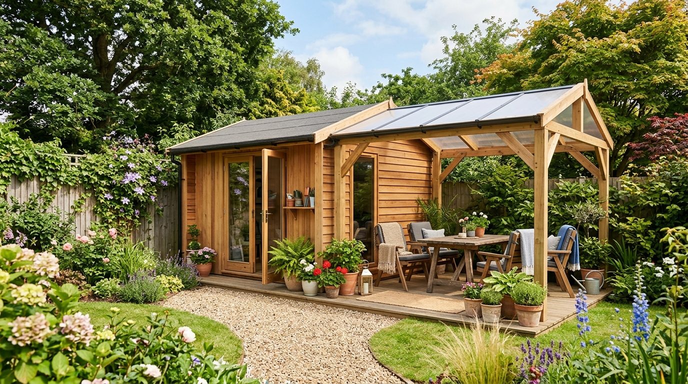Abri de jardin avec auvent : guide pratique, usages et conseils d’achat